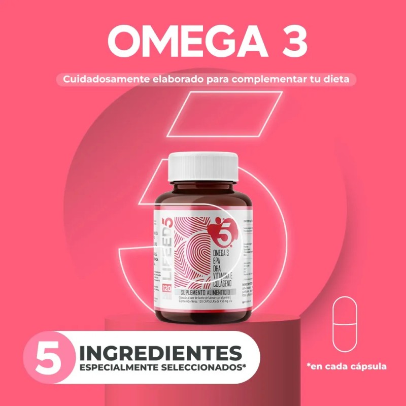 Omega 3 Aceite De Salmon Oil Epa Dha 120 Cápsulas