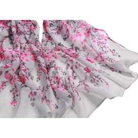 FAIRYGATE Schals & Tücher für Damen Seidenschal Damen Warm Weich Seidentuch Herbst Winter Retro Gedruckt Warm Lange Halstücher Sonnenschut Stola Ganzjährig A4408