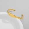 WOWORAMA Dainty Gold Cuff Bracelets for Women Minimalist Slim Open