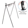 Outdoor Cookware Hanging Rack Triangular Pot Pan Camping Light Tools