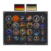 64 x 46 cm patch display plate, hanging patch collection