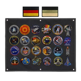 64 x 46 cm patch display plate, hanging patch collection board, tactical military patch holder, pegboard for collecting, hook and loop emblems, badge patch, 6-hole, 1000D durable nylon