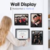 FIXSMITH 8.5x11 Diploma Frame, Black Picture Frame with Clear Plexiglass,