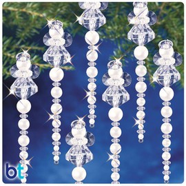Beadery Beaded Ornament KIT ANG, Icicle Angel Makes 24