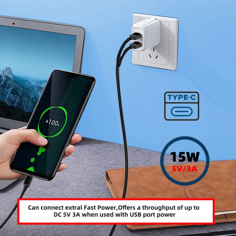 cablecc Type-C USB-C to USB 3.0 Male & USB 2.0