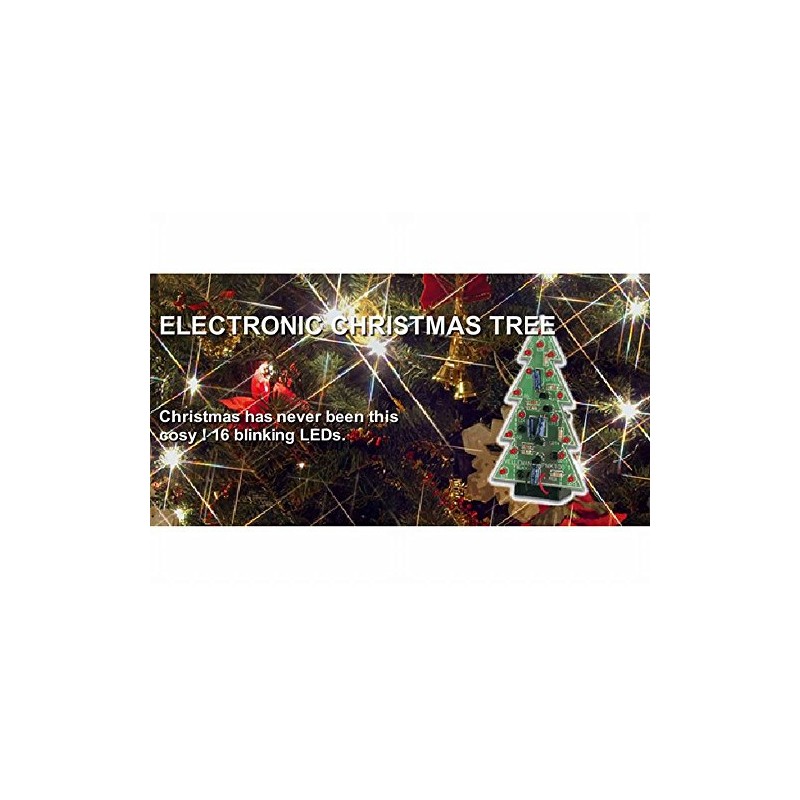 Velleman Mini Kits MK100 Weihnachtsbaum mit Blinkenden LED