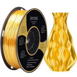 ERYONE Silk PLA Filament for 3D Printer, 1.75mm +/- 0.03mm, 1kg (2.1LBS)/Spool, Silk Glod