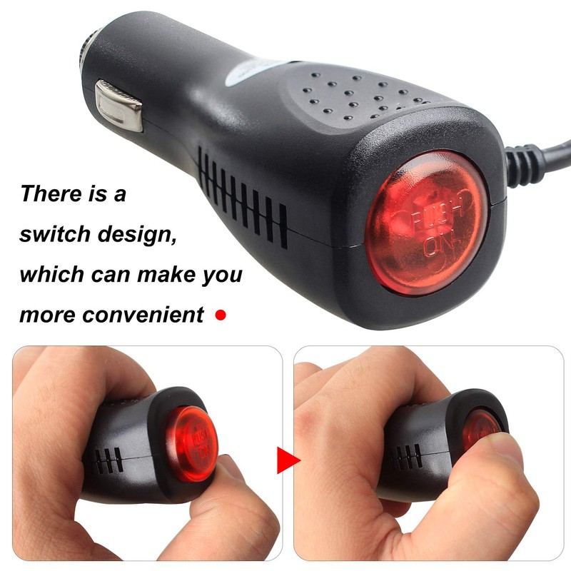YeeBeny Straight Power Cord 12V/24V Input Compatible with for Cobra