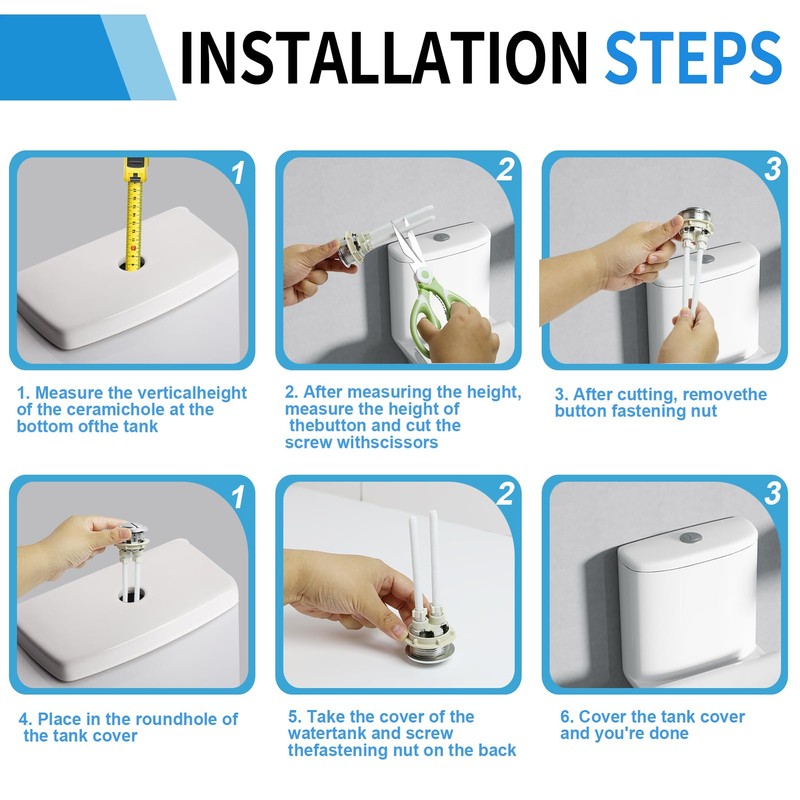 High Quality Toilet Flush Knob for Dual Flush Toilets, Universal