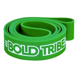 Bold Tribe Liga de Resistencia Verde #4 Banda Elástica de 22-56 kg Bandas de Resistencia Para Ejercicio Cross Training Calistenia y Entrenamiento Funcional Gym en Casa
