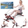 Rowing Machines for Home, 4 in 1 Rowing and Ab