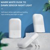 2pcs Intelligent Night Light Dimmable Warm Light 0.5W LED Light
