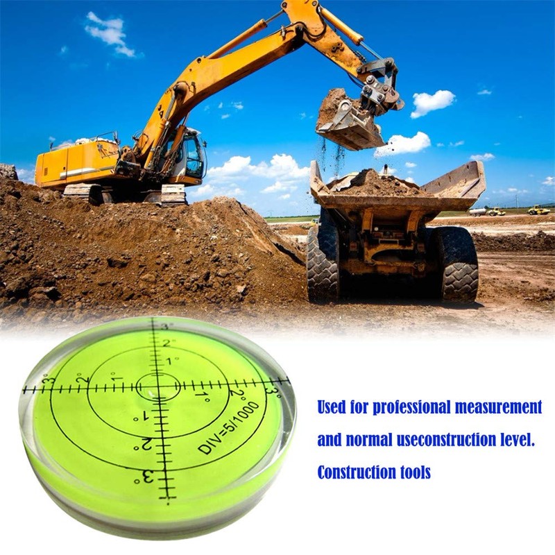 Bullseye Spirit Bubble Surface Level Round Inclinometers for Surveying Instruments