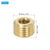 PATIKIL 1/4 inch Male BSP Pipe Plug Internal Hex Thread
