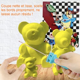 Tosucs Professional Styrofoam Cutter Tool Kit for Electric Foam Trimmer 110-250V 18W Craft 10cm Styrofoam Cutter EU