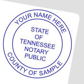 Premium Pre-Inked Notary Public Stamp for Tennessee Notaries, 1-5/8 Size, TN Notary Stamp, State Board Compliant, Ideal for Notary in Tennessee - Long-Lasting Notary Stamp Tennessee
