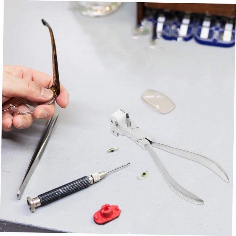 IWOWHERO Optical Bending Pliers Glasses Frame Repair Tool Stainless Steel