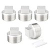 TAISHER 10PCS 304 Stainless Steel Outer Square Thread Socket Pipe