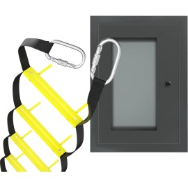 ISOP Fire Escape Ladders | Rescue Ladders for Homes up to 4 Story | Emergency Ladder - 13 ft in Aluminium Box