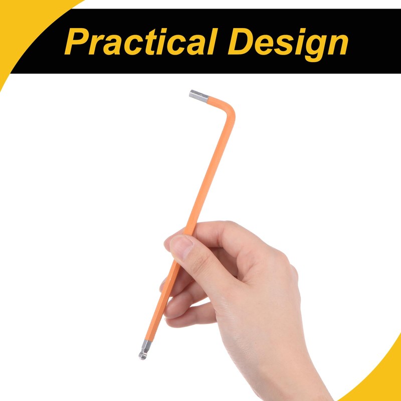 WorkBless 5mm Ball End Hex Key Wrench 2 Pcs, l