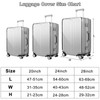 DAWRIS 3Pcs Clear Suitcase Covers 20+24+28 Inch PVC Luggage Covers