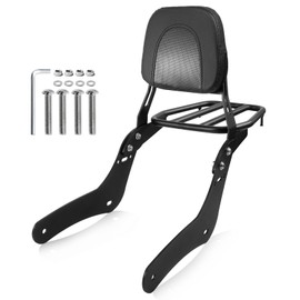 Eumti Sissy Bar Luggage Rack for Honda 500, Detachable Rear Passenger Backrest with Remove Holder Shelf Carrier Compatible with Rebel 300 Rebel 500 CMX 300 CMX 500 2017-2025