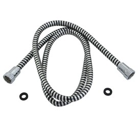 Kingston Brass KXHO2101 Shower Hose, Black/Silver