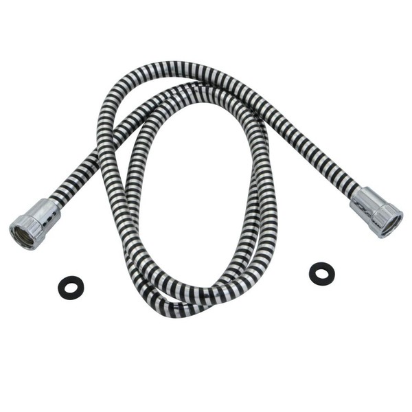 Kingston Brass KXHO2101 Shower Hose, Black/Silver