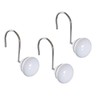 Creative Scents White Shower Curtain Hooks - Set of 12
