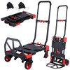 2-in-1 Folding Hand Truck Dolly 330LB Load Carrying,Hand Truck Foldable