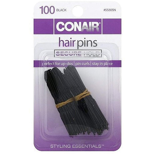 Con Blk Horquillas para el pelo, 100 unidades, tamaño Ea