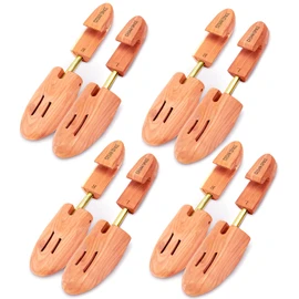 Cedar Space Wooden Shoe Stretcher Tree, 6.5-14 Sizes Cedar Wood Shoe Trees,2/4PC Shoe Stretcher for Men, Sneakers,Boots