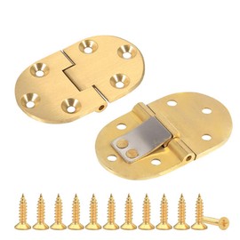 Saiper 90 Degree Solid Brass Butler Tray Hinges (2pcs) Flip Top Hinge with Screws for Folding Tables / Sewing Machine Table, Folding Hinges Furniture Accessories