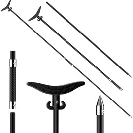 itayak 8.63' Shallow Water Anchor Pole, 2 Piece Fiberglass Island Anchor with T-Handle, Pole Anchor with 316 Stainless Tip for Boat, Fishing Kayak (Gloves Included)