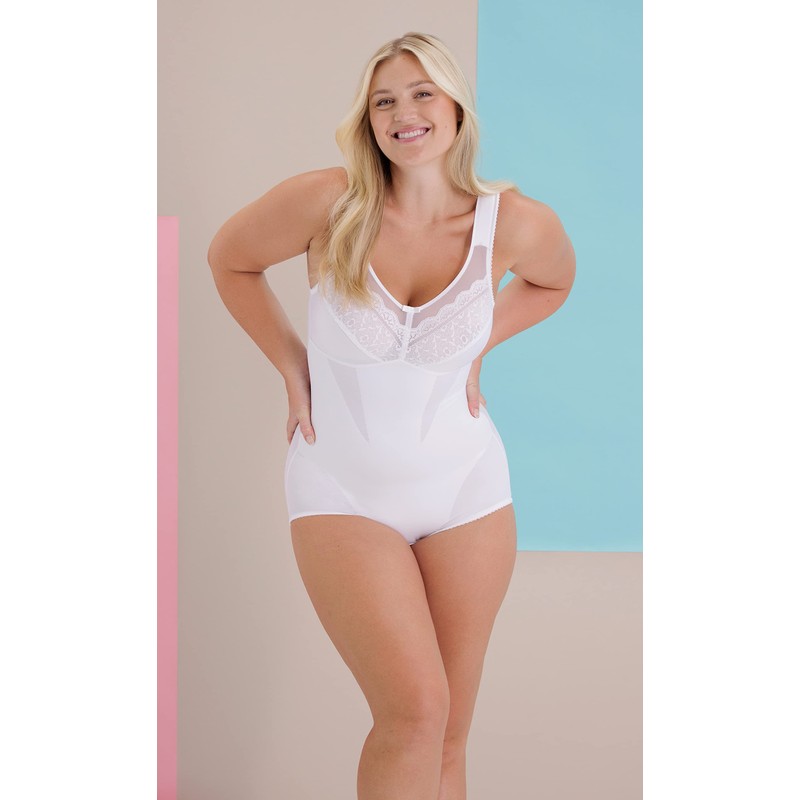 Miss Mary of Sweden Happy Hearts Non-Wired Body Shaper, White