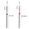 Acycoin2A 2PCS Tornado Flame Diamond Nail Drill Bit 3/32" Manicure