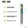 WEXWE Tools Extra Long Ball Nose Carbide End Mill, DLC