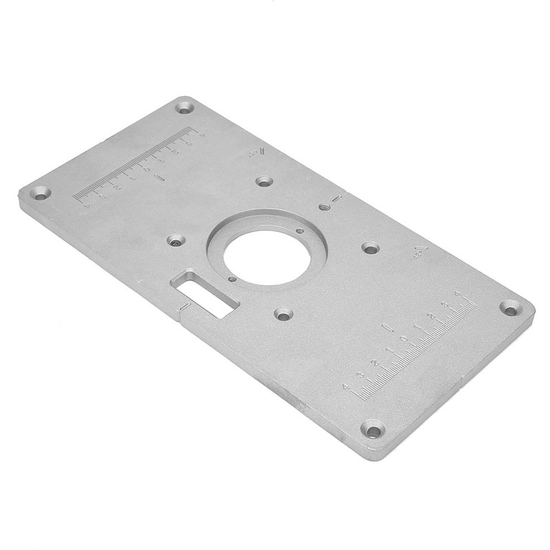 Aluminum Alloy Router Table Insert Plate With Ring For Woodworking