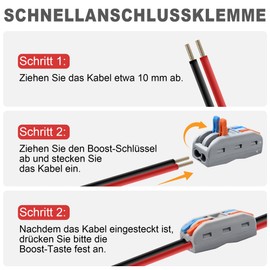 Fxlpower DC 12 V to 24 V Voltage Converter 10 A 240 W, Converter 12 V to 24 V Car Power Supply with Quick Connector Cable Connector, Voltage Converter 12 V to 24 V for Golf Cart Car Engine Truck Car