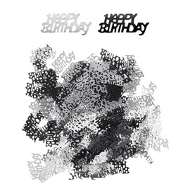 30G Confetti Sequins, Happy Birthday Confetti, Birthday Table Decoration, Black Confetti Happy Birthday, Birthday Party Throw Confetti