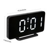 Digital Mirror Alarm Clock 5V Double Alarm Snooze Function LED