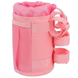 Bike Cup Holder, Water Bottle Holder Handlebar for Bike with Mesh Pockets, Universal Fabric Bicycle Water Bottle Drink Cup Cage for Cruiser Bikes, Scooter, Mountain MTB, Stroller, Wheelchair, Boat