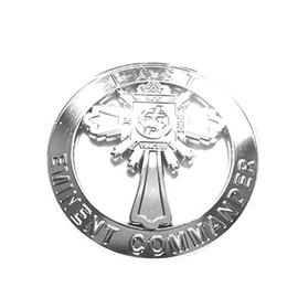 Knight Templar Past Eminent Commander Metal Chrome Decal car Truck Emblem