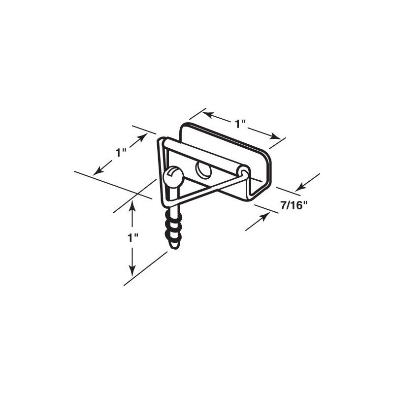 Prime-Line Products L 5837 Window Screen Bottom Latches with Screws,
