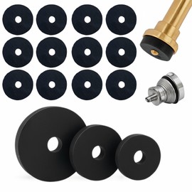 Mario10 24-Piece Rubber Hose Washer Set – 1/2", 3/4", and 3/8" Flat Tap Sealing Rings for Faucets, Shower Hoses & Garden Hose Connectors – Durable Leak-Proof Rubber Gaskets