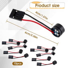 SynHHergyx 10 Pcs PC Motherboard Mini Speaker Computer Case Speakers Computer PC Internal Speaker Buzzer PC Internal Mini Plug Buzzer Computer Motherboard Buzzer Alarm
