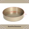 Glad Round Baking Pan Nonstick - Heavy Duty Metal Bakeware