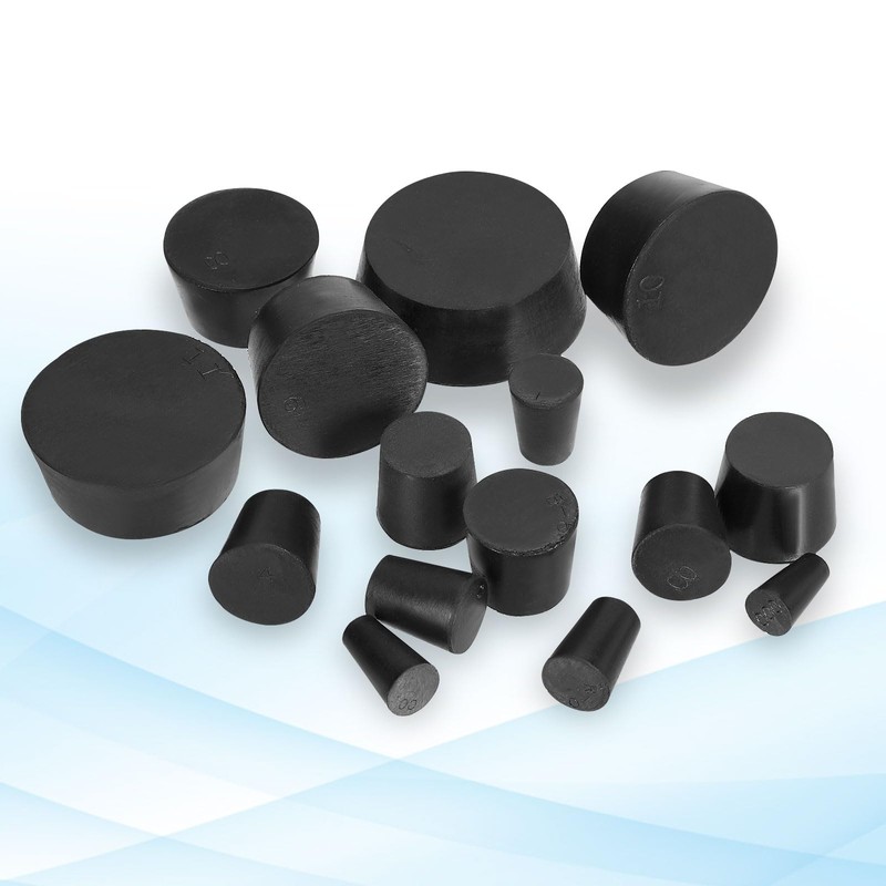 PATIKIL Solid Rubber Stoppers 3#, 10 Pack Tapered Lab Seal
