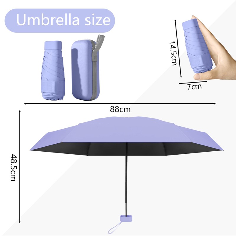 Sykerout Umbrella, Mini Umbrella, Pocket Umbrella, Compact Umbrella, Mini Foldable
