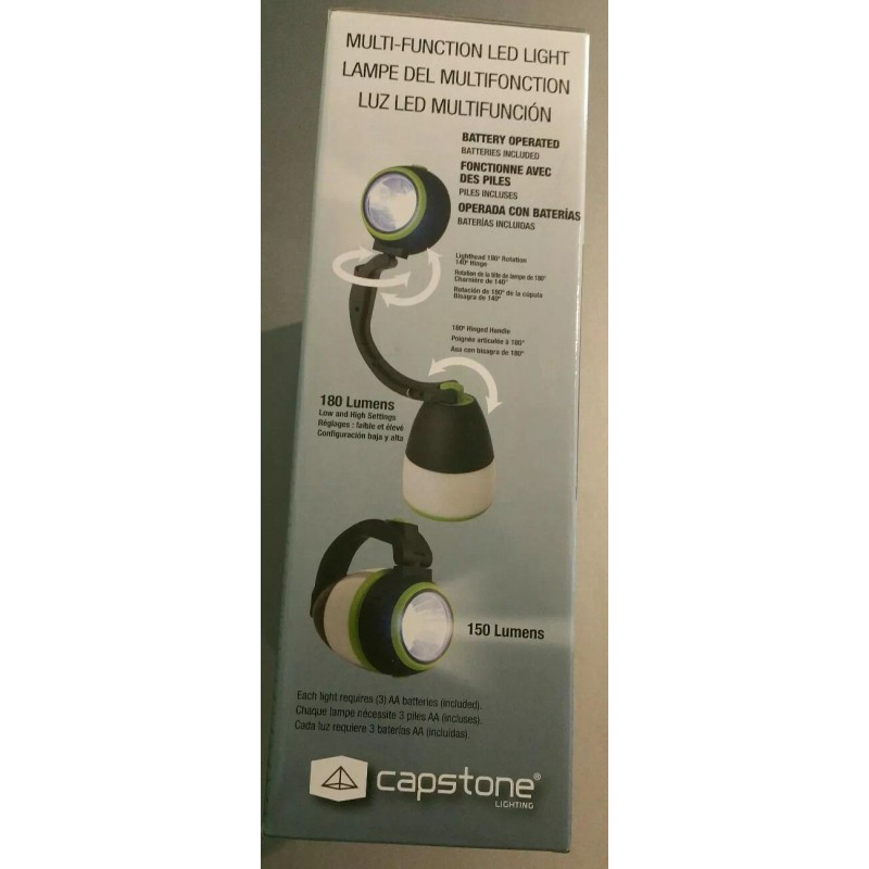 Capstone multi- function LED lights (task lamp, lantern, spotlight)